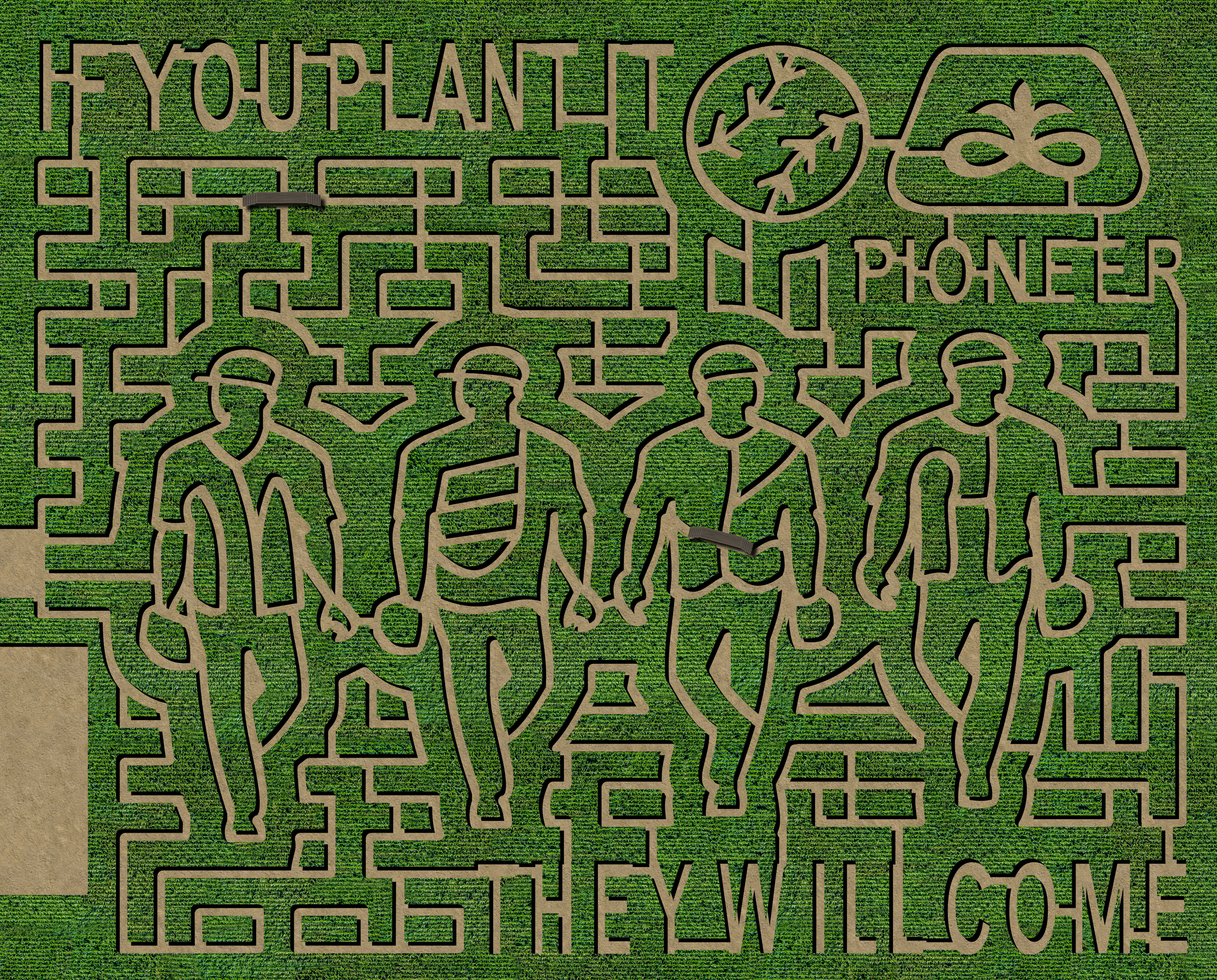 2022 Valley Corn Maize maze map design