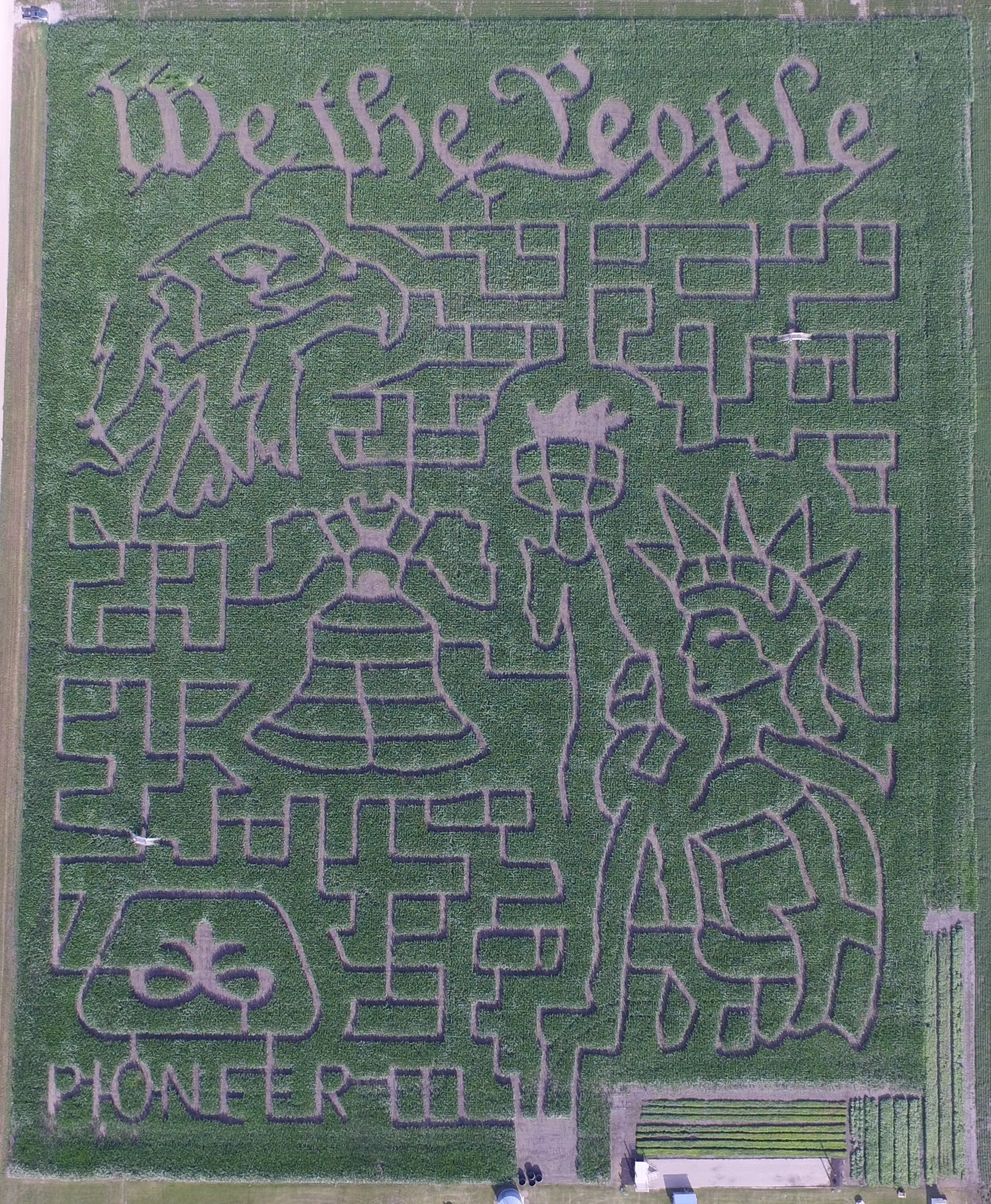2023 Valley Corn Maize maze map design