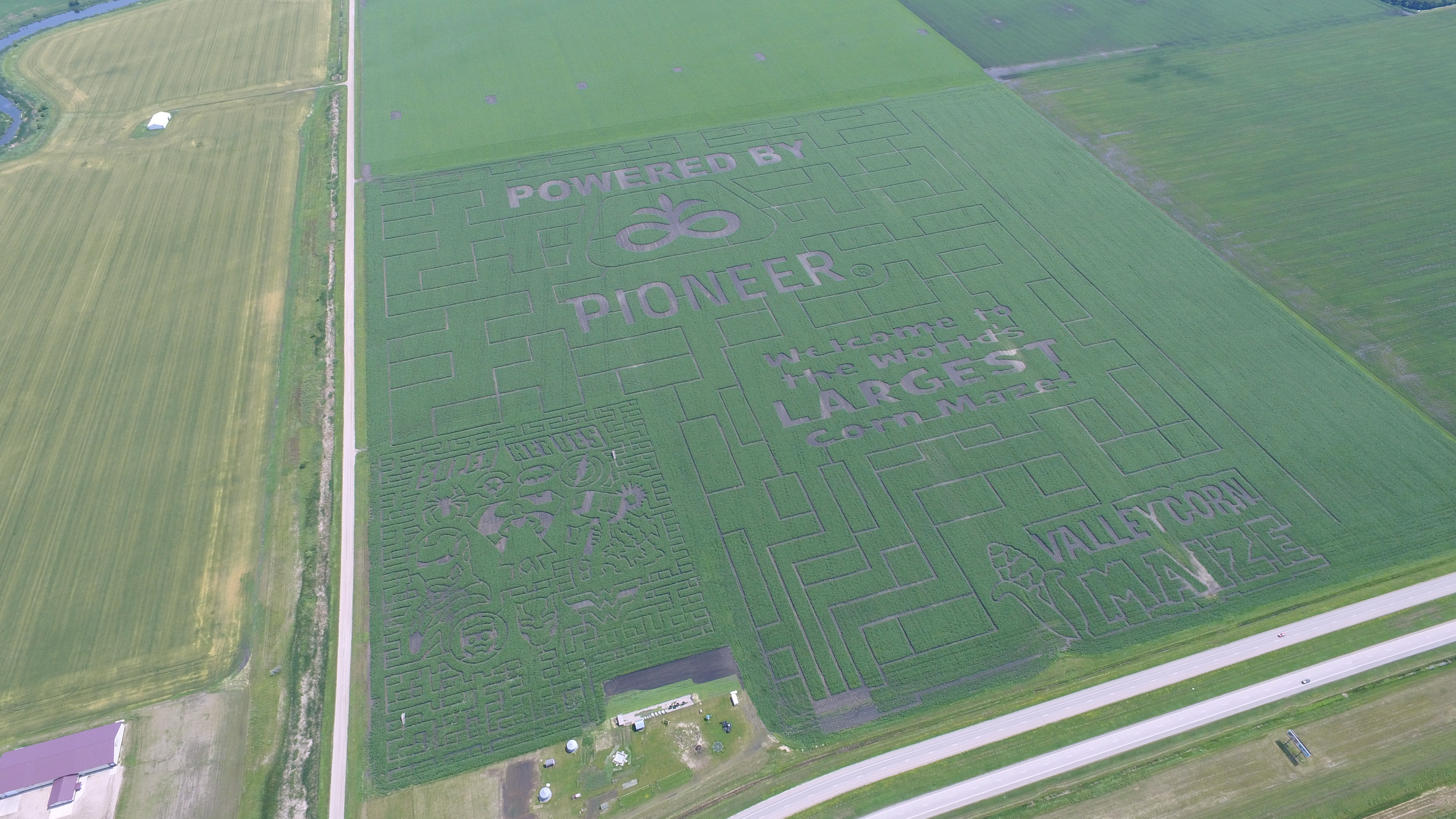 2025 Valley Corn Maize aerial maze design